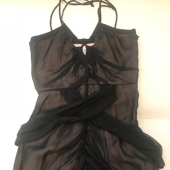 DVF Chiffon Party Dress Sz 4 - Picture 4 of 7